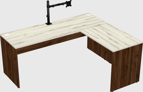 L-shaped office desk