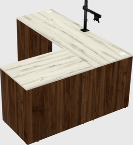 L-shaped office desk
