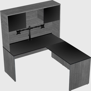 L-shaped office desk