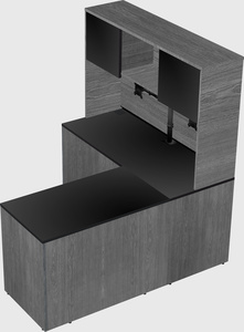 L-shaped office desk
