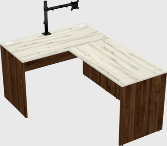 L-shaped office desk