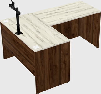 L-shaped office desk