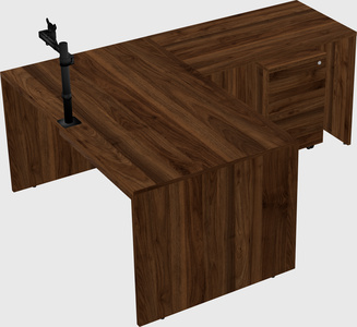 L-shaped office desk