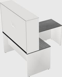 L-shaped office desk