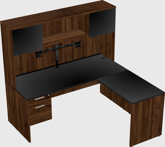 L-shaped office desk
