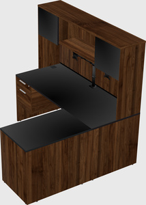 L-shaped office desk