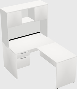 L-shaped office desk