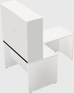 L-shaped office desk