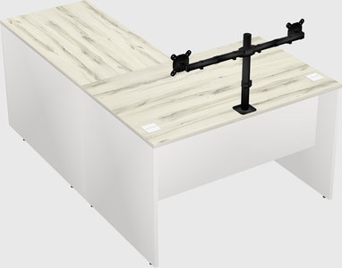 L-shaped office desk