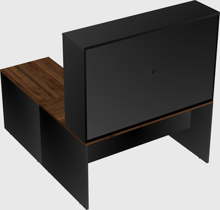 L-shaped office desk
