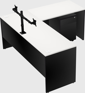 L-shaped office desk