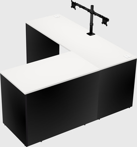 L-shaped office desk