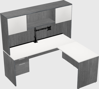 L-shaped office desk