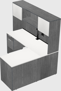 L-shaped office desk