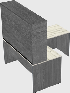 L-shaped office desk