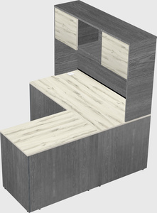 L-shaped office desk