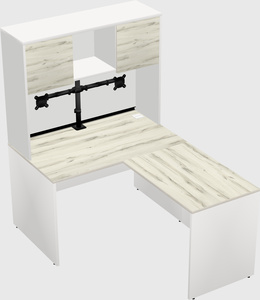 L-shaped office desk