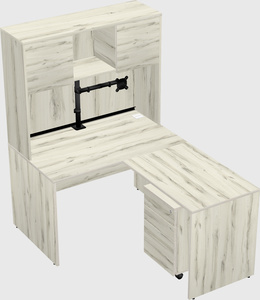 L-shaped office desk