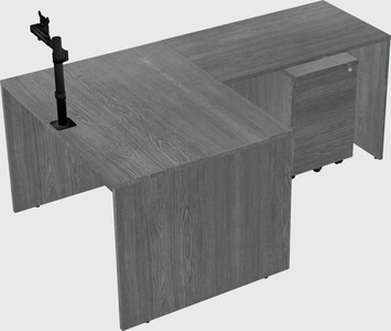 L-shaped office desk
