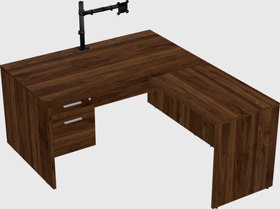 L-shaped office desk