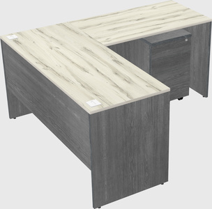 L-shaped office desk