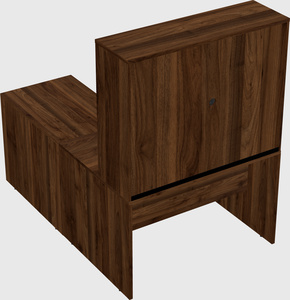 L-shaped office desk
