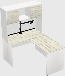 L-shaped office desk