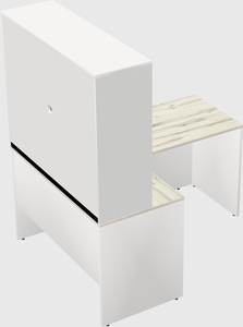 L-shaped office desk