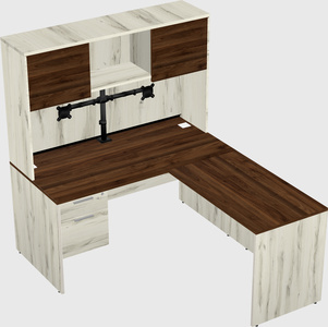 L-shaped office desk