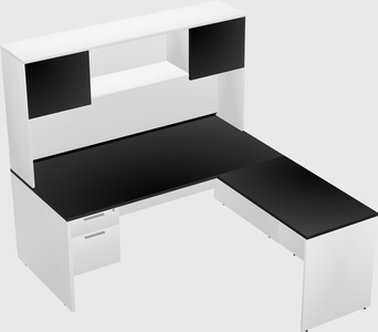 L-shaped office desk