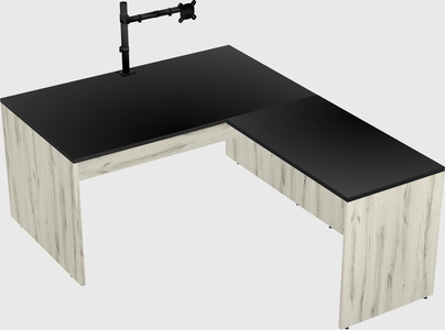 L-shaped office desk