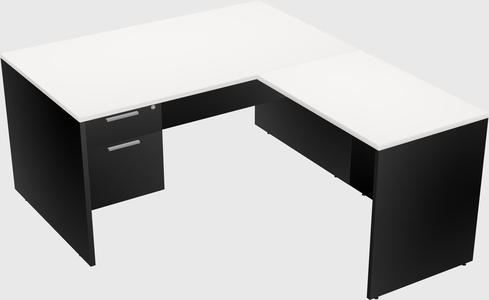 L-shaped office desk