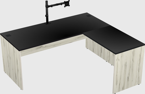 L-shaped office desk