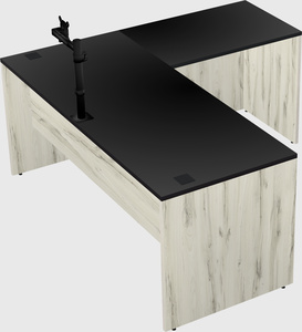 L-shaped office desk