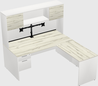 L-shaped office desk