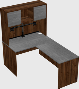 L-shaped office desk