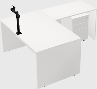 L-shaped office desk