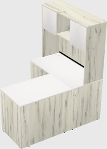L-shaped office desk