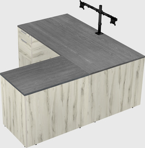 L-shaped office desk