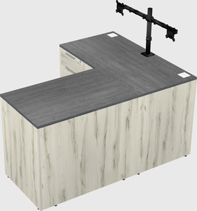 L-shaped office desk