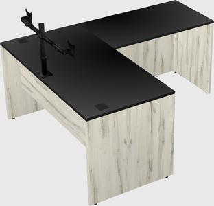 L-shaped office desk