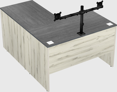 L-shaped office desk