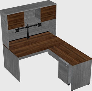 L-shaped office desk