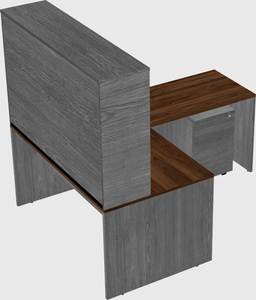 L-shaped office desk
