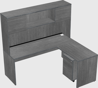 L-shaped office desk