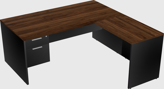 L-shaped office desk
