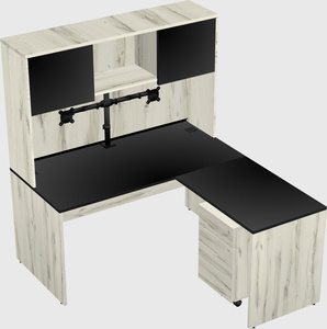 L-shaped office desk