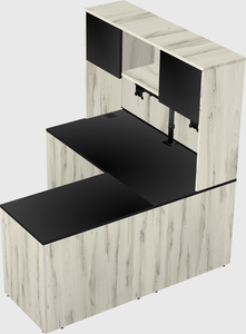 L-shaped office desk