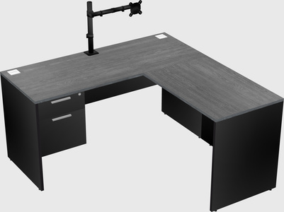 L-shaped office desk