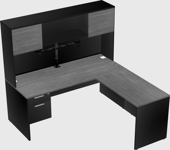 L-shaped office desk
